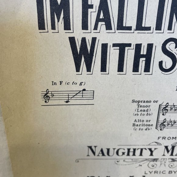 I'm Falling In Love With Someone Sheet Music in F 1910 M. Witmark & Sons 11769 - Picture 5 of 8